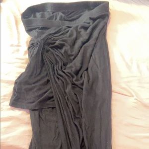 Side leg split skirt